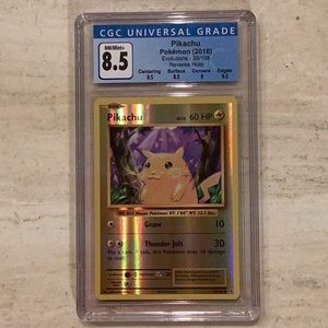 Pokemon Pikachu Reverse Holo XY Evolutions 2016 35/108 Gold CGC 8.5 Card #35